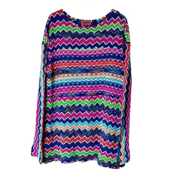 MISSONI 오렌지 택 멀티 컬러 지그재그 니트 이탈리아제 51