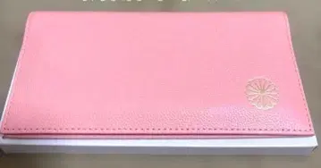황궁 국화 문양 장지갑 핑크