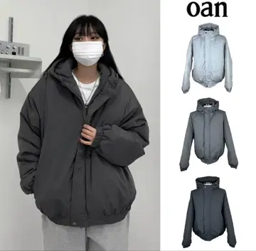 oan 후드 패디드 점퍼 다운 자켓 후드티 한국
