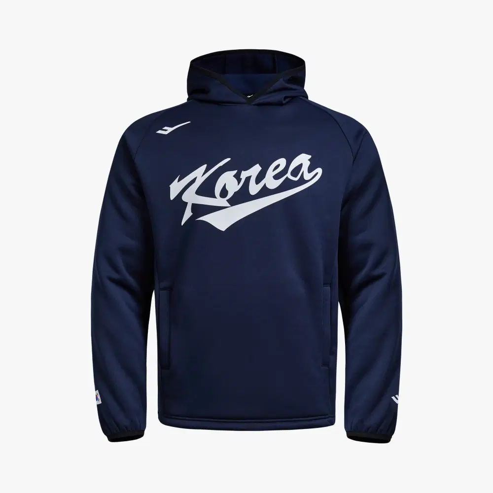 프로스펙스 야구대표팀 어센틱 후드 긴팔 티셔츠 네이비 (3XL)