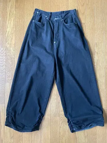 FRESH MAN DENIM WIDE PANTS 25ss black