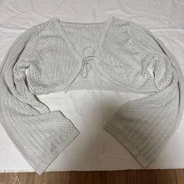 시스루 니트 긴팔 가디건 M w closet
