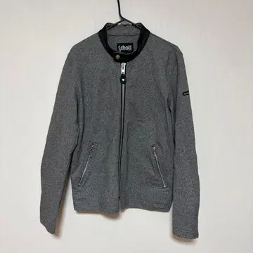 Schott N.Y.C. 스탠드 카라 집업 블루종