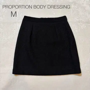 [ PROPORTION BODY DRESSING ] 미니 스커트 블랙 M