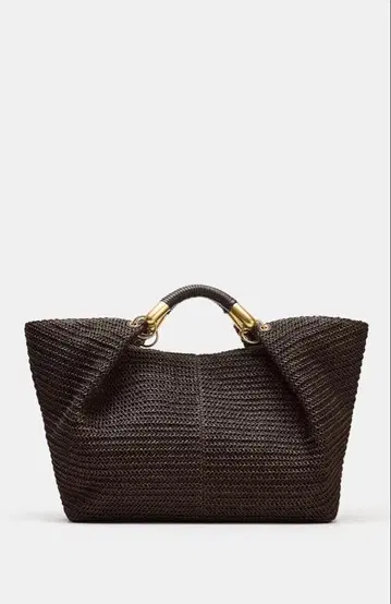 ZARA 뜨개질풍 맥시 핸드백
