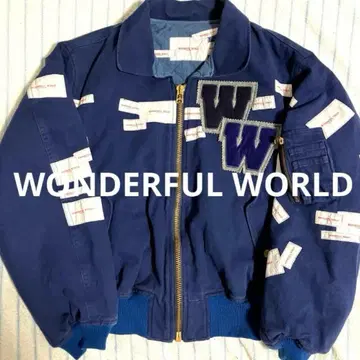 [ 분위기 발군 ] 90s WONDERFUL WORLD 봄버 자켓