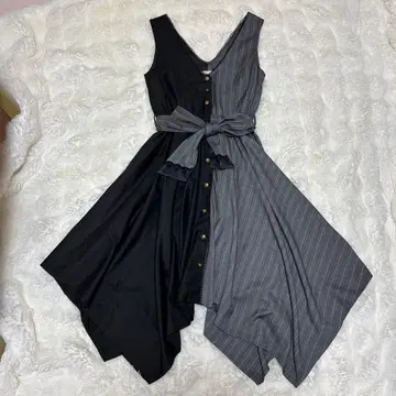 axes femme 엑시즈팜 바이컬러 원피스 리본 변형