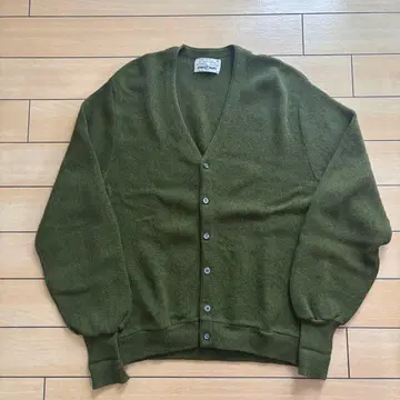 60s 70s 로버트 블루스 아놀드 파머 알파카 가디건 L