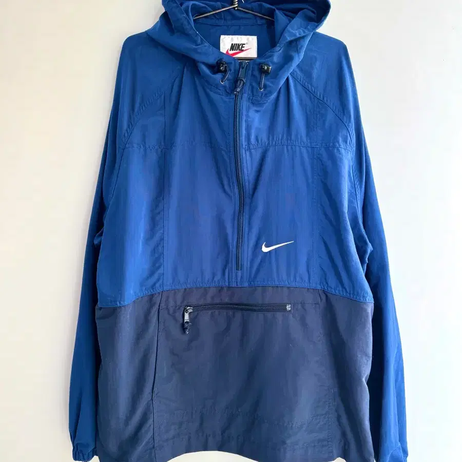 나이키 화이트 스우시 아노락 바람막이 XL