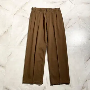A19394 RHC 24AW TC 트윌 와이드 스트레이트 슬랙스 브라운 계열 M