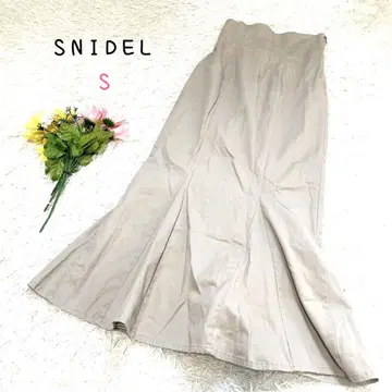 스나이델 [ S ] 머메이드 스커트 하이웨스트 베이지 엘레강트