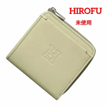 미사용 HIROFU 히로후 가죽 미니 지갑 플라티카 로렐