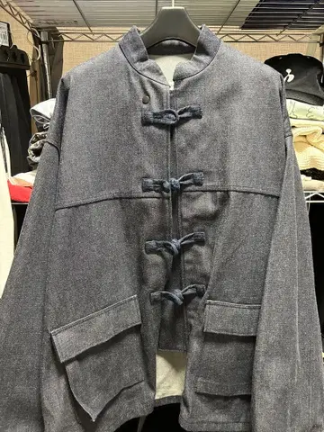 텐더 퍼슨 데님 차이나 자켓