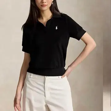 랄프 로렌 테리 피케 셔츠 블랙