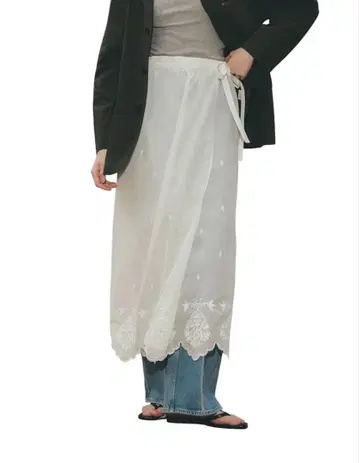 THE SHINZONE LACE APRON SKIRT 34