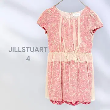 JILLSTUART 반팔 무릎 기장 ~ 미니 기장 원피스 꽃무늬 튤 걸리시 화려함