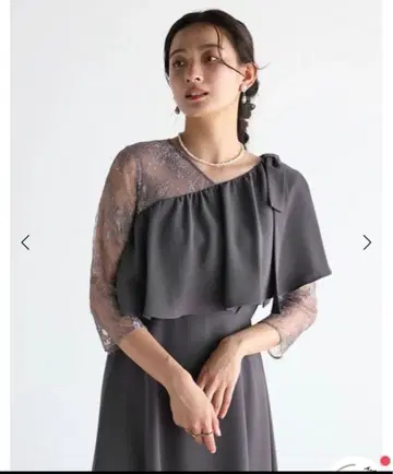 이번 시즌 새상품 야마다야 비대칭 레이스 원피스 프릴 원피스 올인원