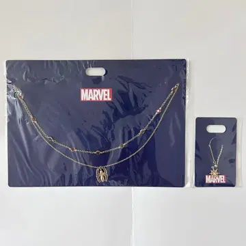 MARVEL 디즈니 스토어 스파이더맨 목걸이 반지 골드