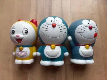 [레어] 도라에몽 도라미 피규어 저금통 3체 세트