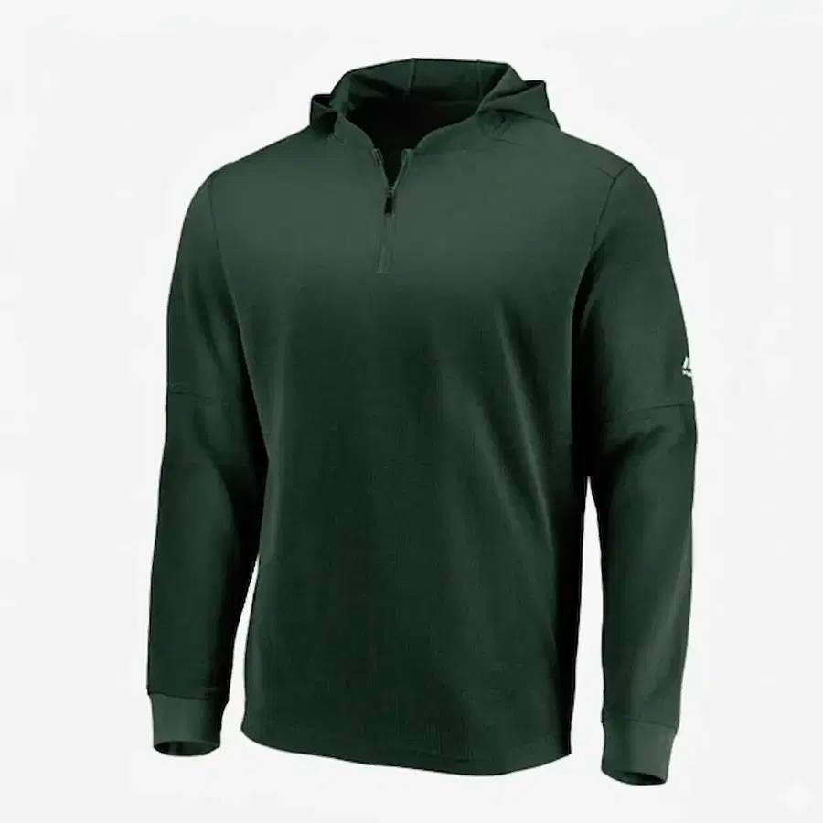 마제스틱 후드 티셔츠 어센틱 컬렉션 BP 와플 긴팔티 G237 그린 (2XL)