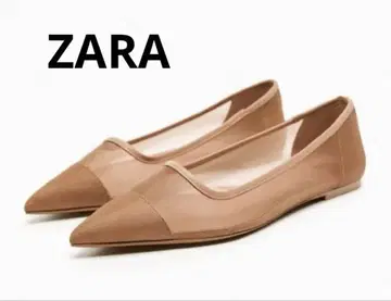 ZARA 메쉬 디테일 플랫슈즈 미사용 새상품