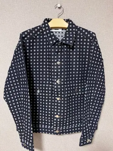 25ss REVERBERATE GRID DENIM JACKET size2
