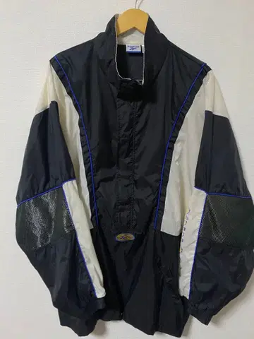 90s reebook 나일론 자켓 하프 지퍼 XL