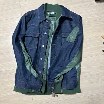 sacai A.P.C. MA-1 도킹 데님 자켓