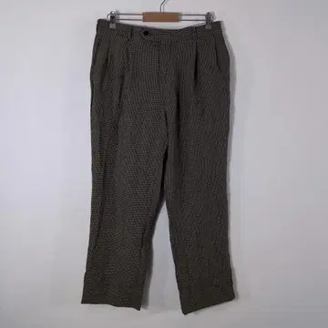구제 의류 노티카 울 슬랙스 2턱 하운드투스 브라운 트레디셔널