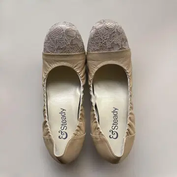 23.5cm / 세로 폭 AAA (3A) 일본제 천연 가죽 플랫슈즈