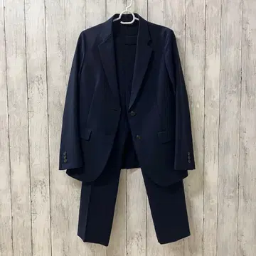 새상품급 UNIQLO 오피스 팬츠 수트 셋업 네이비