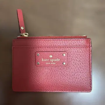 정품! kate spade 카드 케이스 레드