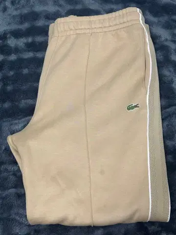 라코스테 LACOSTE 사이드 라인 스웨트 팬츠 베이지 S
