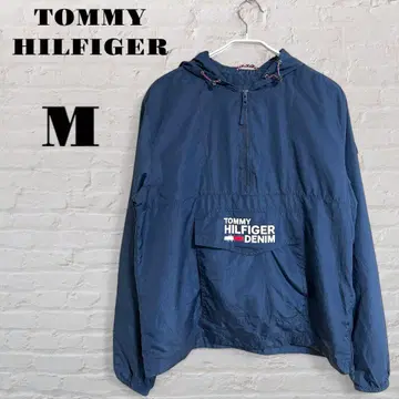 구제 의류 TOMMY HILFIGER 아노락 자켓 M 네이비 나일론