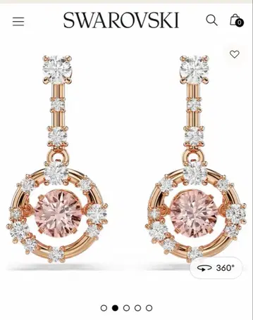 SWAROVSKI 귀걸이 상자 쇼핑백 포함 1번도 사용하지 않았습니다