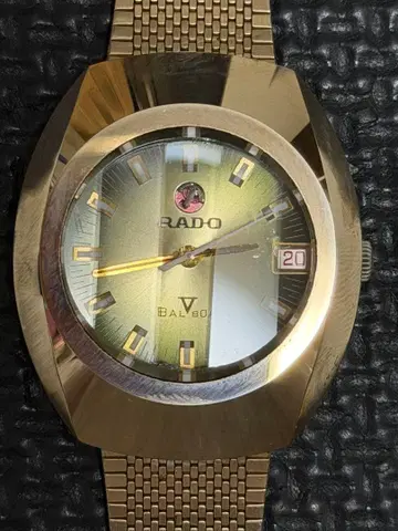 RADO 발보아 V 오토매틱 초경질 케이스 하드 메탈 자동 태엽 남성용