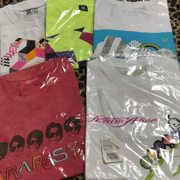 ARASHI 공식 T셔츠 5장 세트