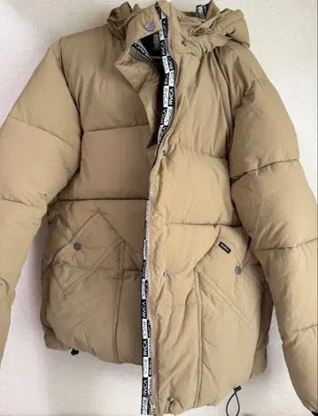 RVCA 다운 자켓 베이지