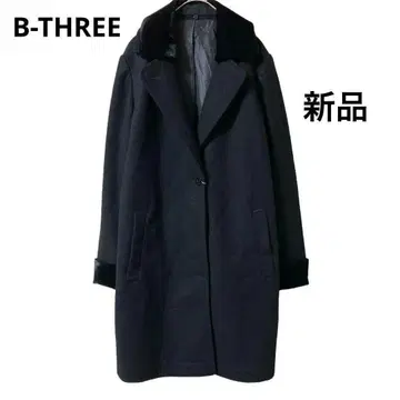 새상품 B-THREE 비쓰리 체스터 코트 블랙 여배우 옷깃