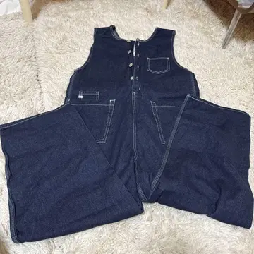 데님 살로펫 오버롤 인디고