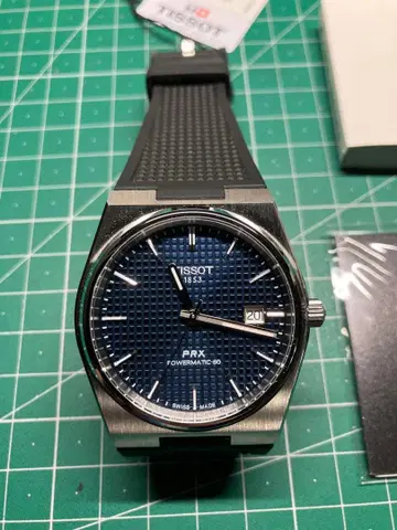 TISSOT PRX 파워매틱 80 본체 40mm 블루 다이얼