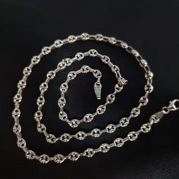 Silver925 마리나 체인 목걸이 이탈리아제