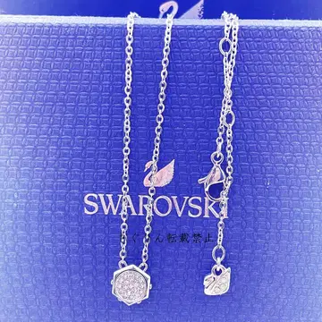 Swarovski 육각 스퀘어 목걸이