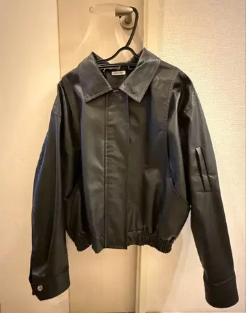 LACVERT 가죽 자켓 블랙