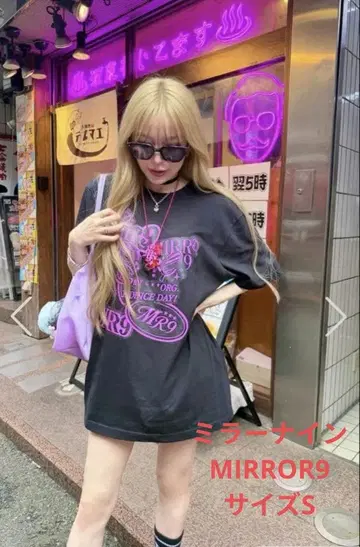 MIRROR9 기념 T셔츠 블랙 S 택 포함 새상품