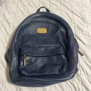 MICHAEL KORS 네이비 가죽 백팩