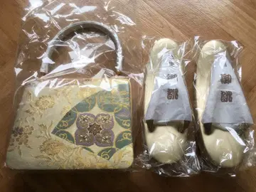 미사용 새상품 일본 의류용 조리 백 세트 목상자 포함