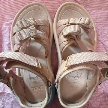 Herschel x Teva 콜라보 스포츠 샌들 베이지
