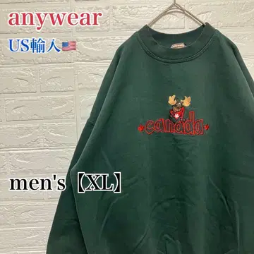 F908 [ US 수입 ] anywear 스웨트 셔츠 그린 계열 남성용 [ XL ]