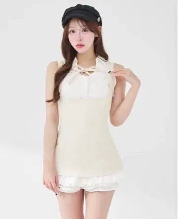 Darich 클래시컬 도킹 프릴 미니 원피스 FL